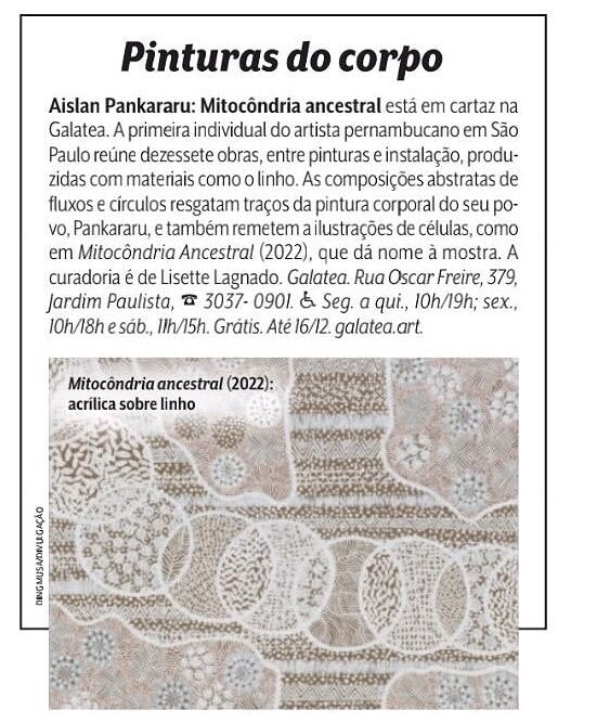 Aislan Pankararu, Barro branco é meu irmão, 2023