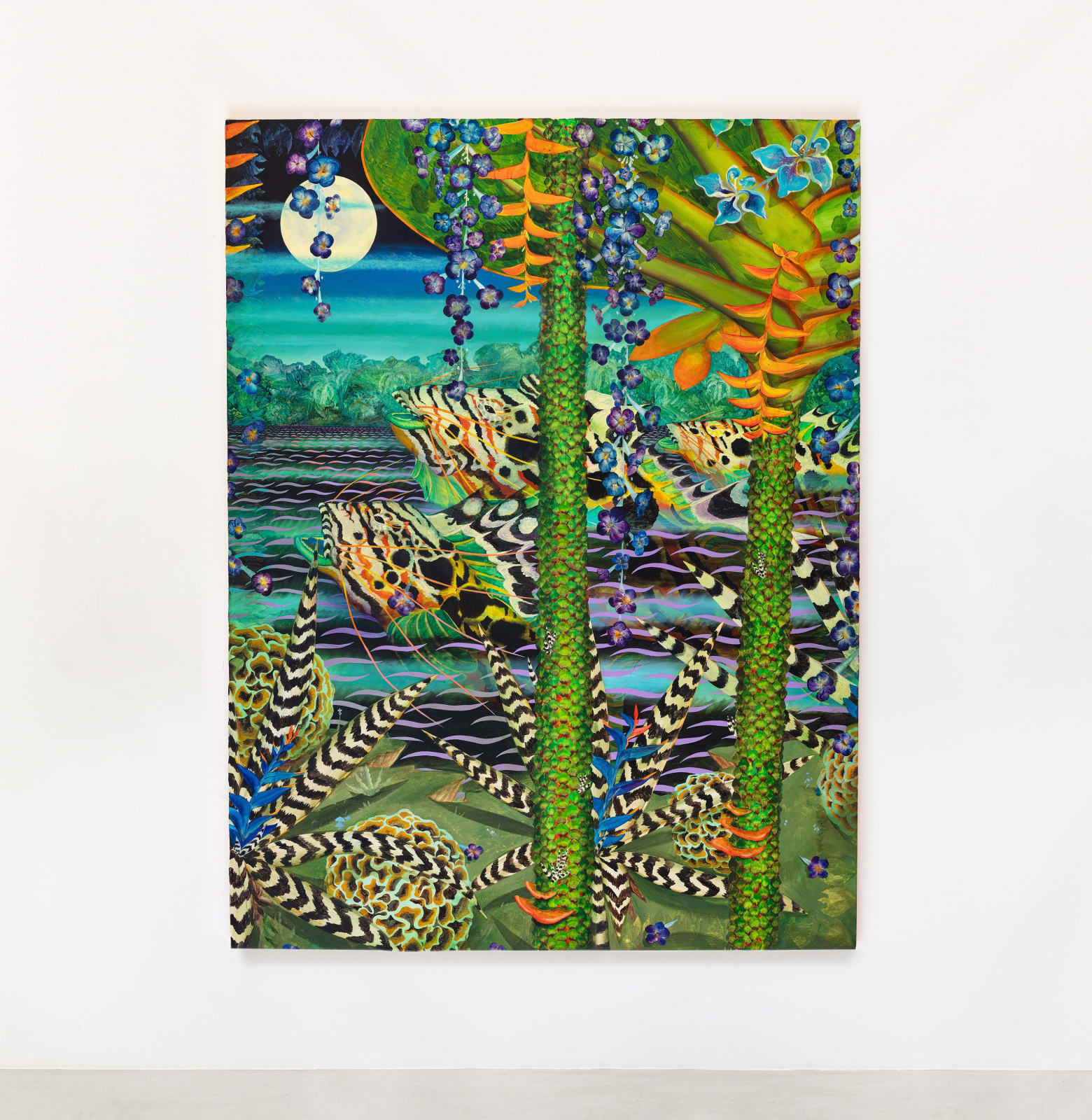 Bruno Novelli, Peixes e Lua [Fishes and Moon], 2023