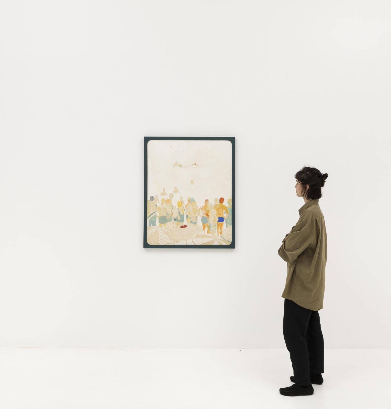 Glauco Rodrigues, O Engenheiro Cesar Thedim de Calção Azul, na Praia de Ipanema, Olhando o Mar, 1968