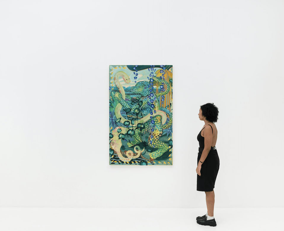 Bruno Novelli, Tocaia na floresta azul, 2024