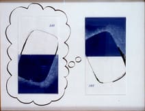 Michael Joo, Horizon Line for Two Flight Scenarios (Longing for an Aisle Seat), 1997