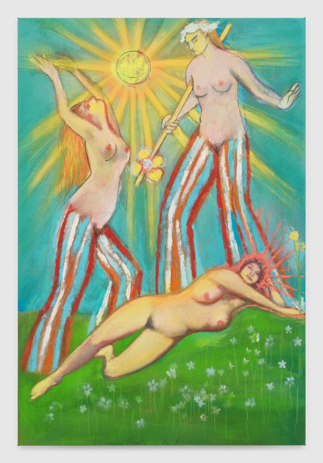 Alessandro Pessoli, Girls on the Field, 2025