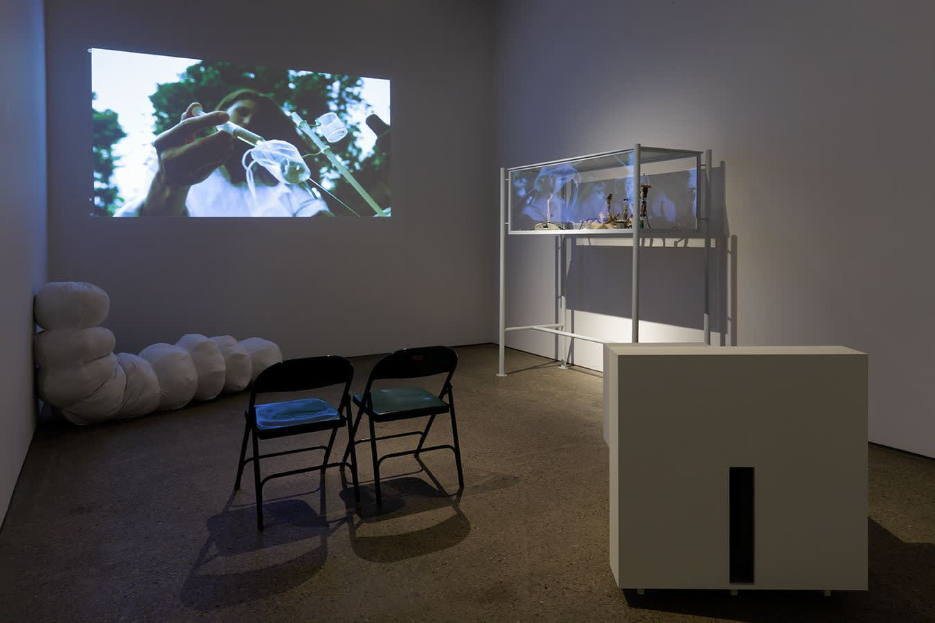 John Bock, Above the Point of the Glowing Silence, 2013