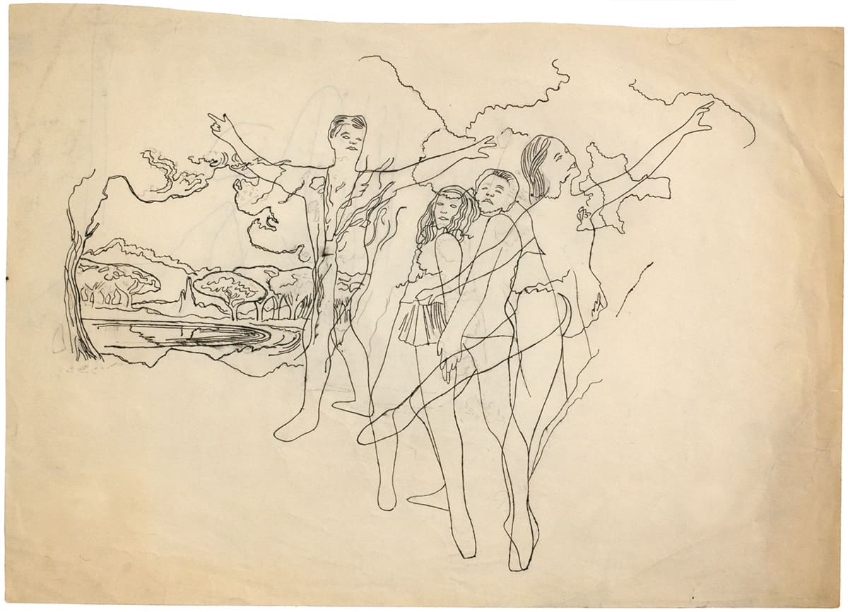 Andy Warhol, n.t. (Study for Daphnis and Chloé), 1954/55