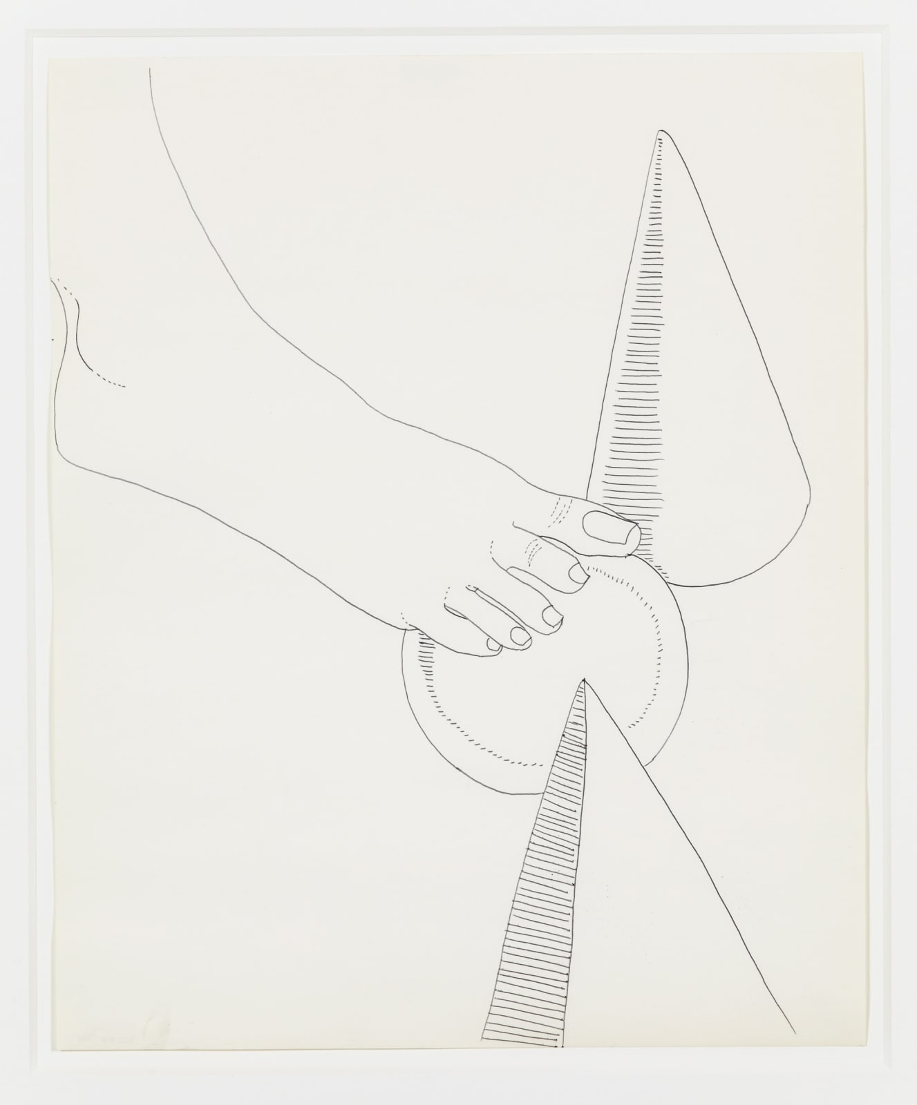 Andy Warhol, Foot and Geometric Shapes, 1961