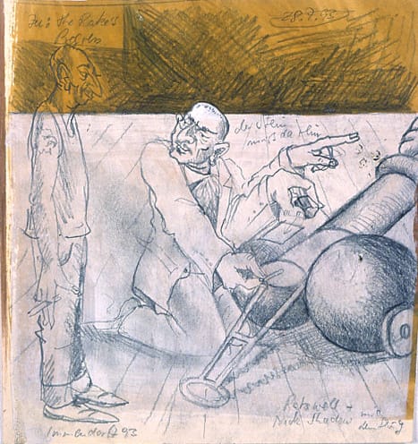 Joerg Immendorff, Untitled (The Rake's Progress), 1993