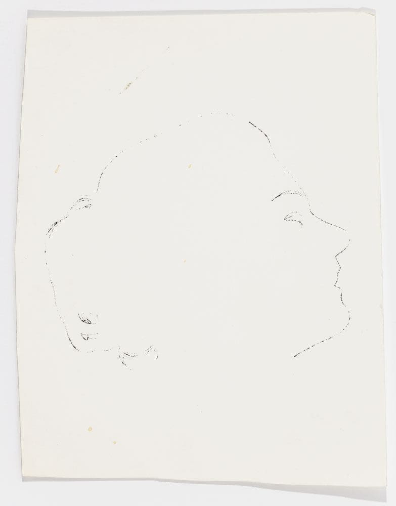 Andy Warhol, Female Head, ca. 1954