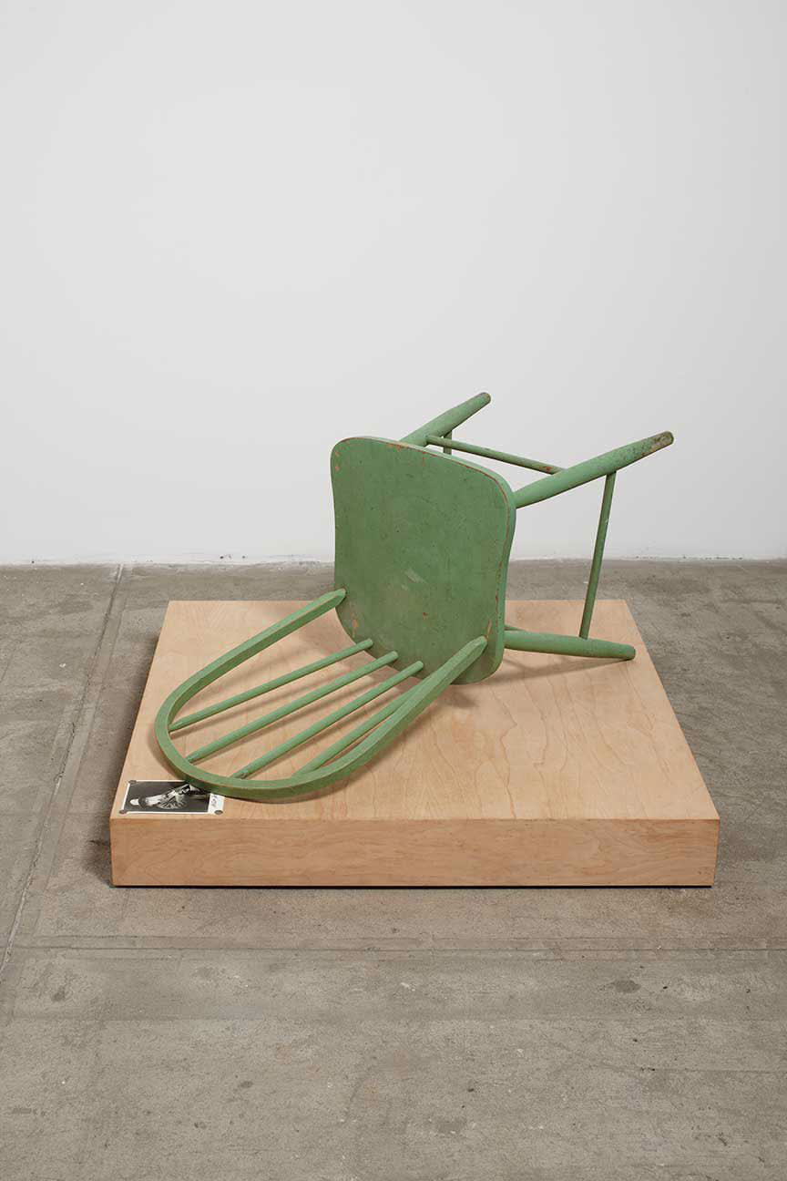 Tom Burr, fallen backwards, 2010