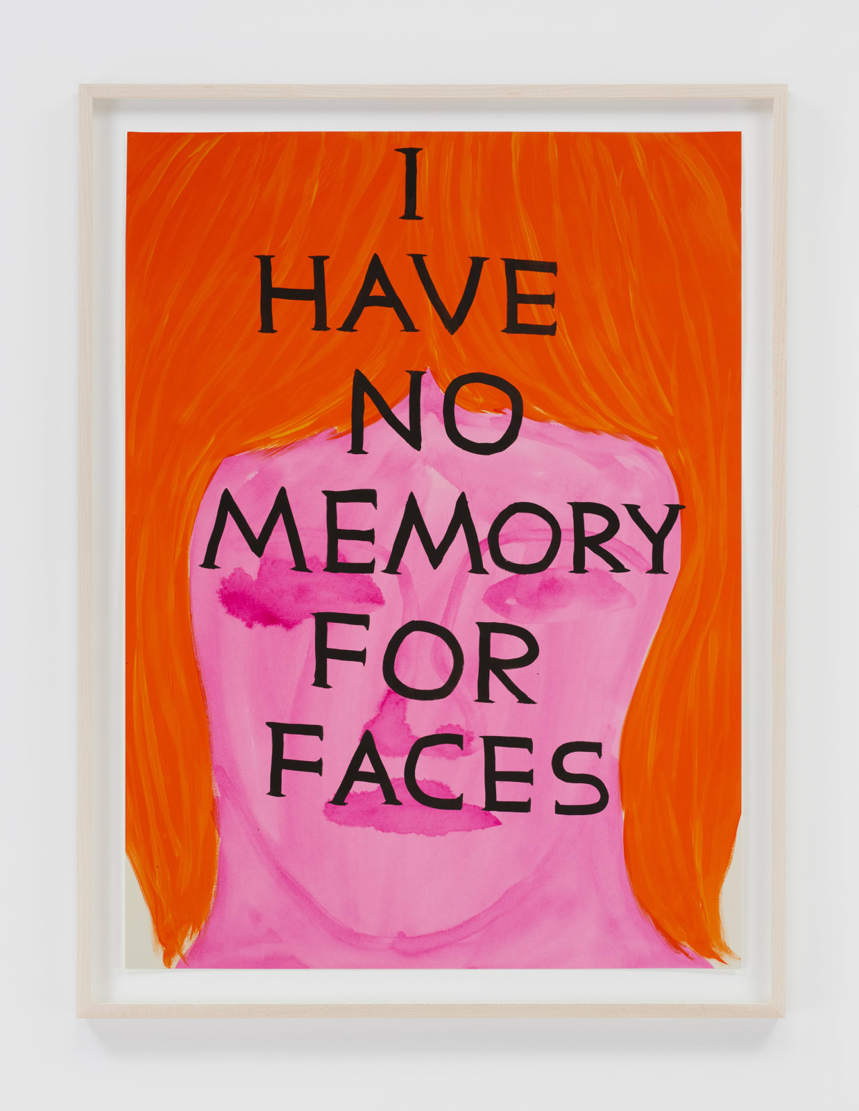 David Shrigley, Untitled (I Have No Memory for Faces), 2023