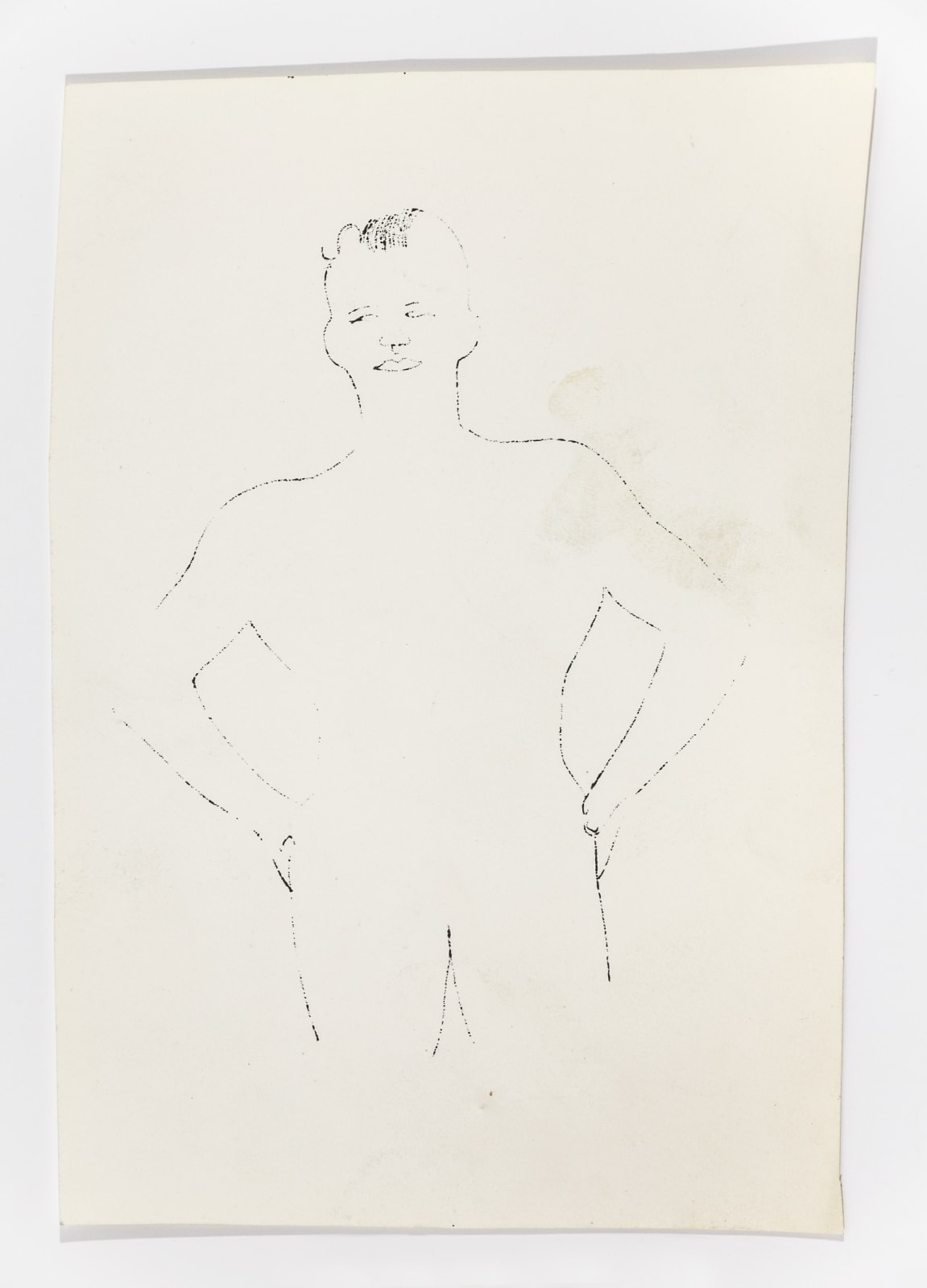 Andy Warhol, Standing Male, c. 1954