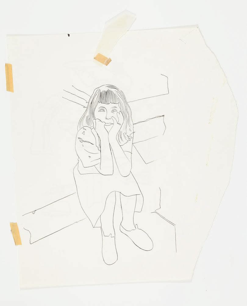 Andy Warhol, Seated Girl, c. 1957