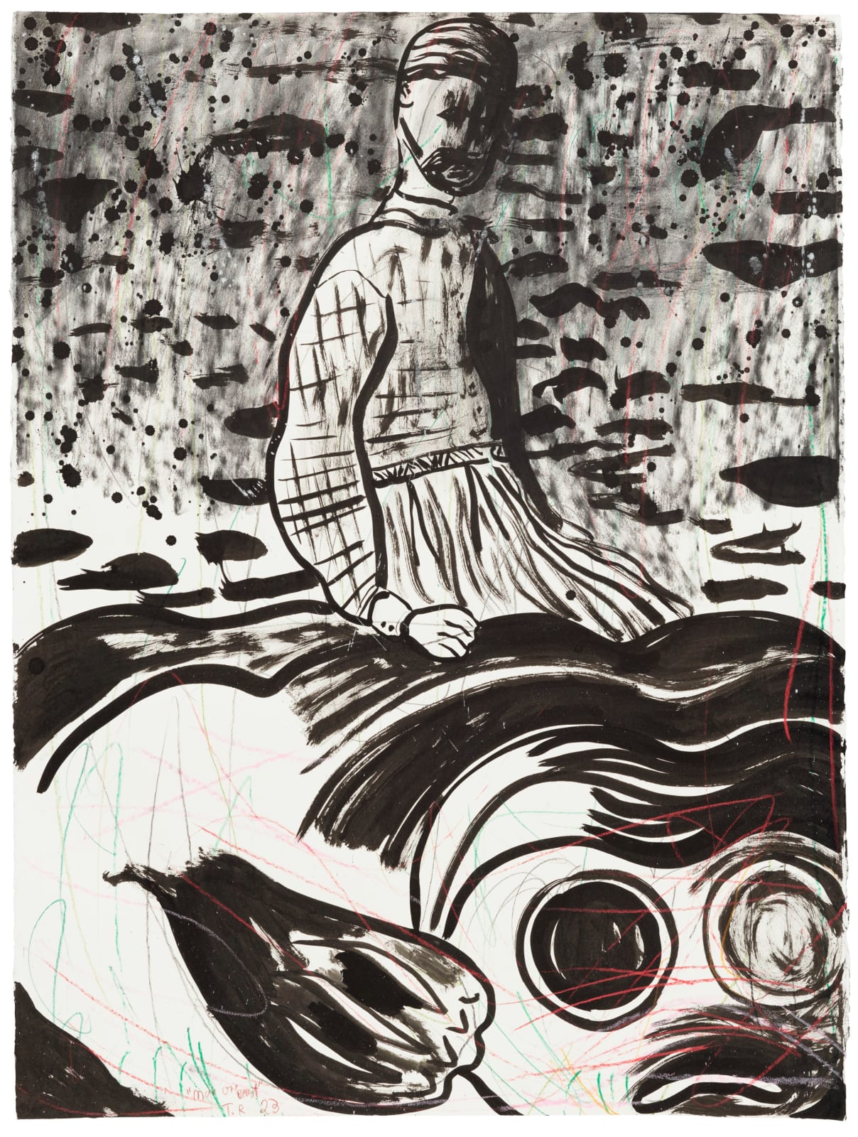 Tal R, Man on Beast, 2023