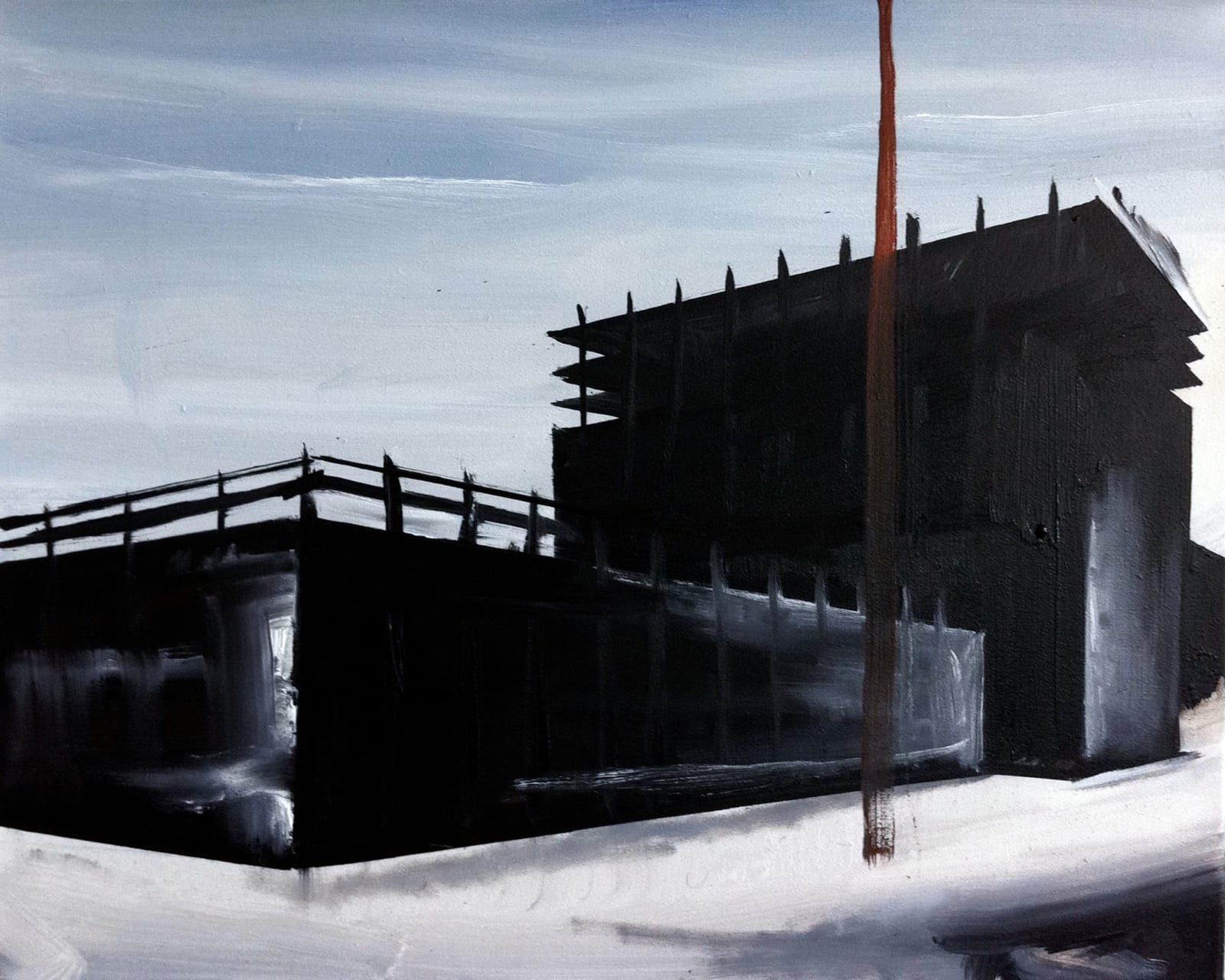 Wilhelm Sasnal, Untitled (Building Site), 2010