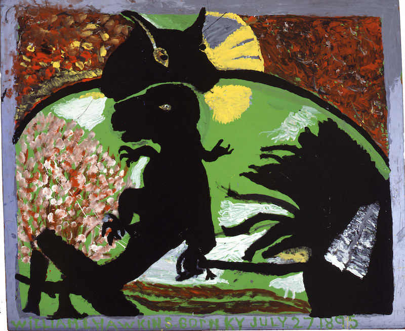 William Hawkins, Untitled (Man Eaters), 1985