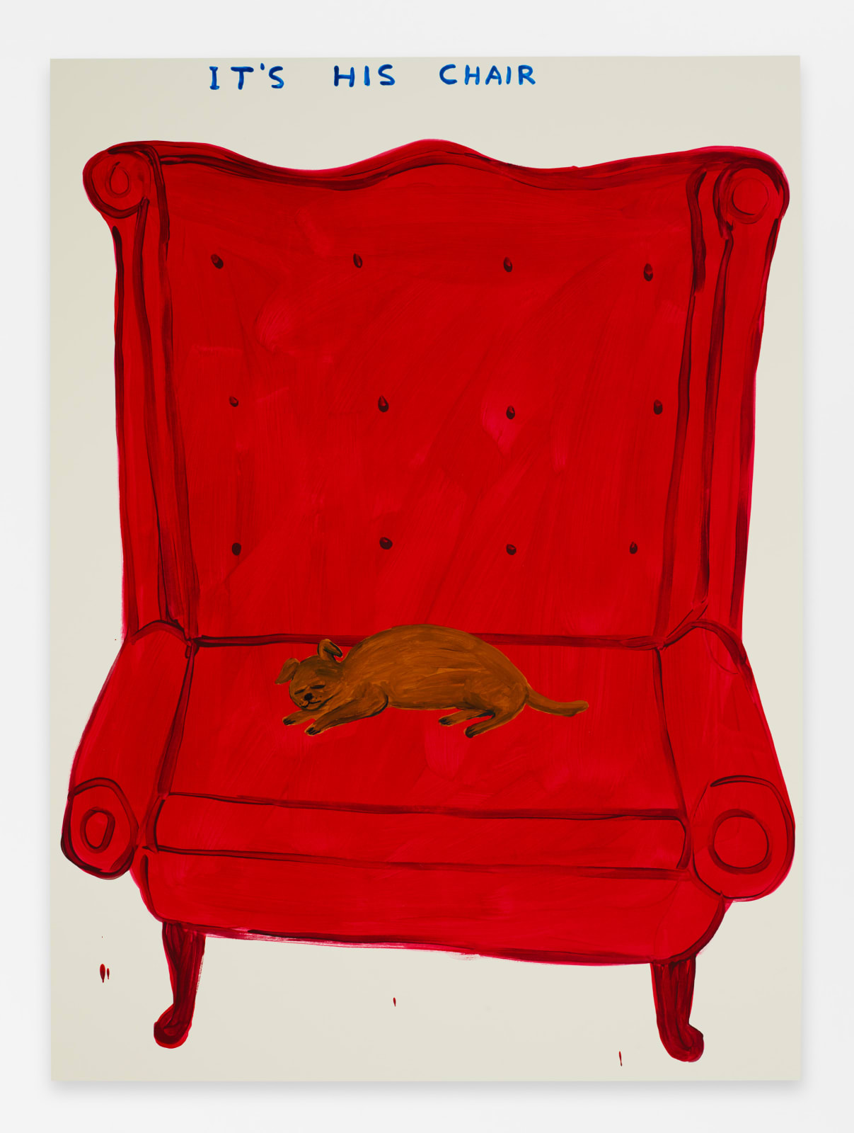 David Shrigley, Untitled (It’s His Chair), 2023