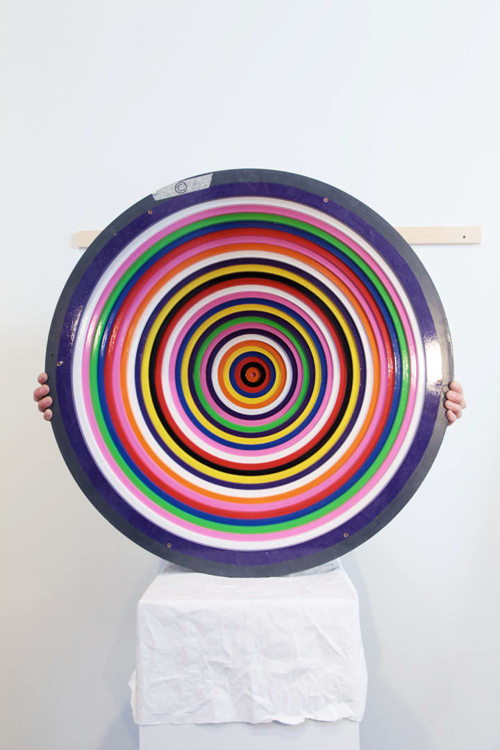 Jim Lambie, Vortex 'I, Silhouette', 2012