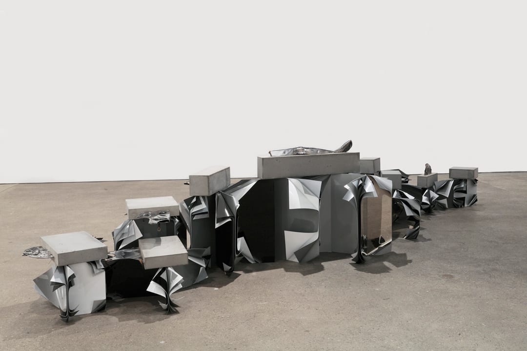 Jim Lambie, Metal Urbain (Monochromatic), 2011
