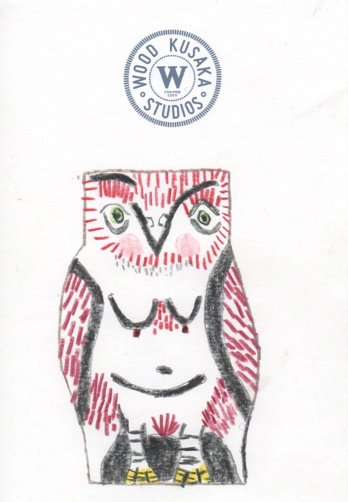 Jonas Wood, Owl, 2015