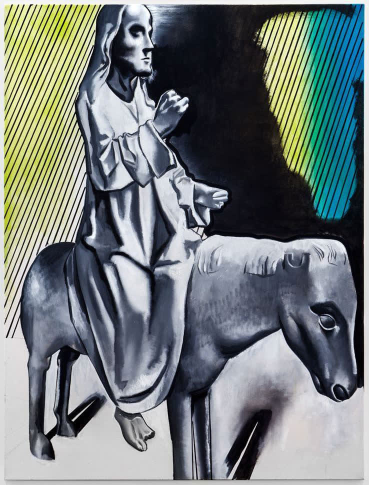 Wilhelm Sasnal, Christ on a Donkey, 2014