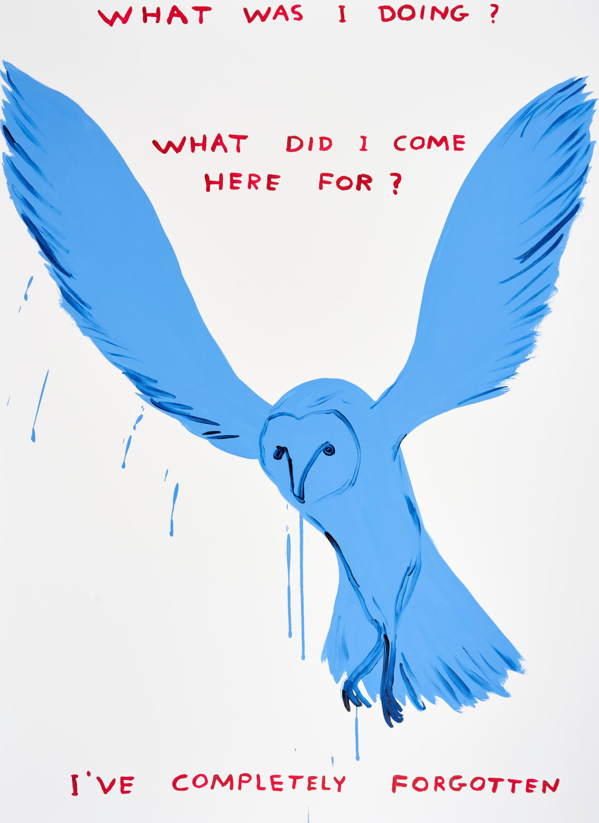 David Shrigley, Untitled (What was I doing?), 2023