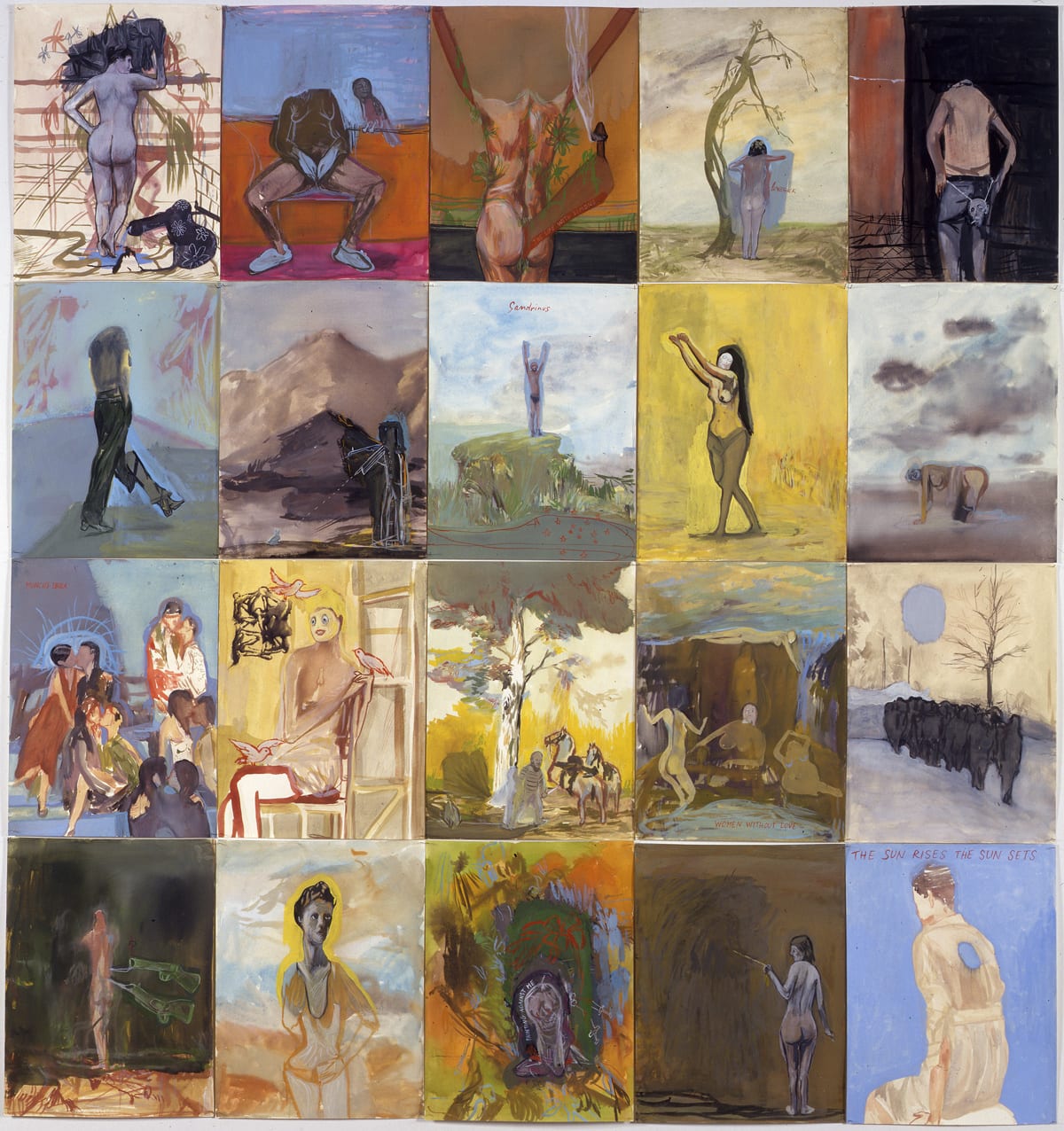 Alessandro Pessoli, The Sun Rises the Sun Sets, 2002