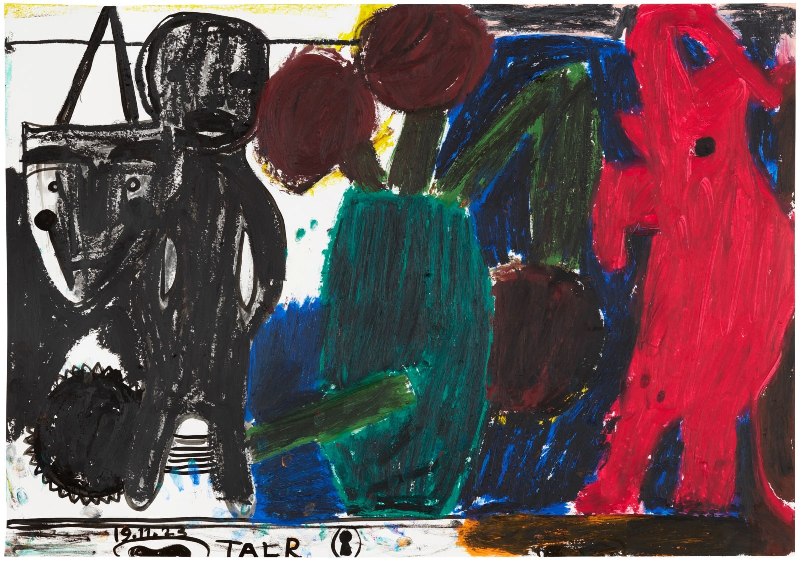 Tal R, Red Elephant, 2023