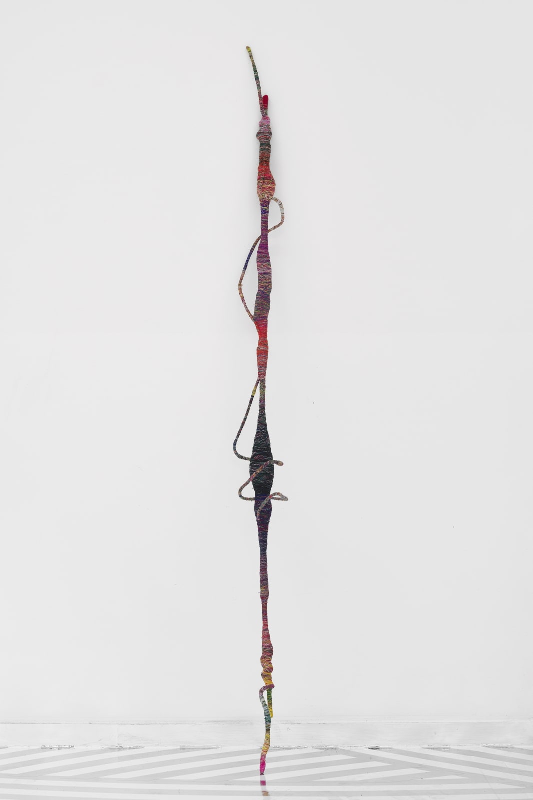 Jim Lambie, Psychedelic Soul Stick #82, 2024