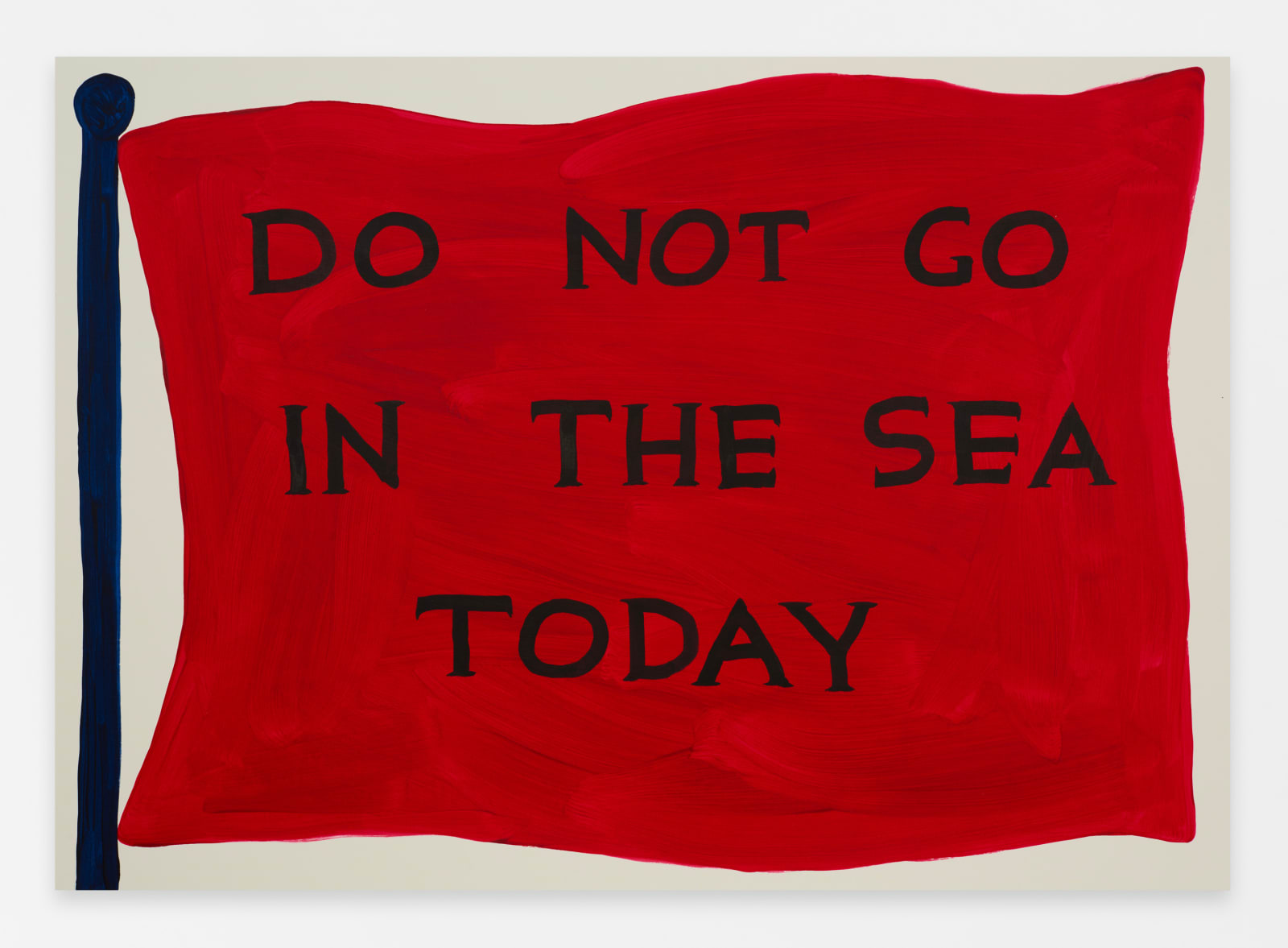 David Shrigley, Untitled (Do Not Go In The Sea Today), 2023