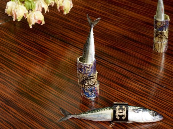 Roe Ethridge, Chanel Bracelets with Mackerel, 2013