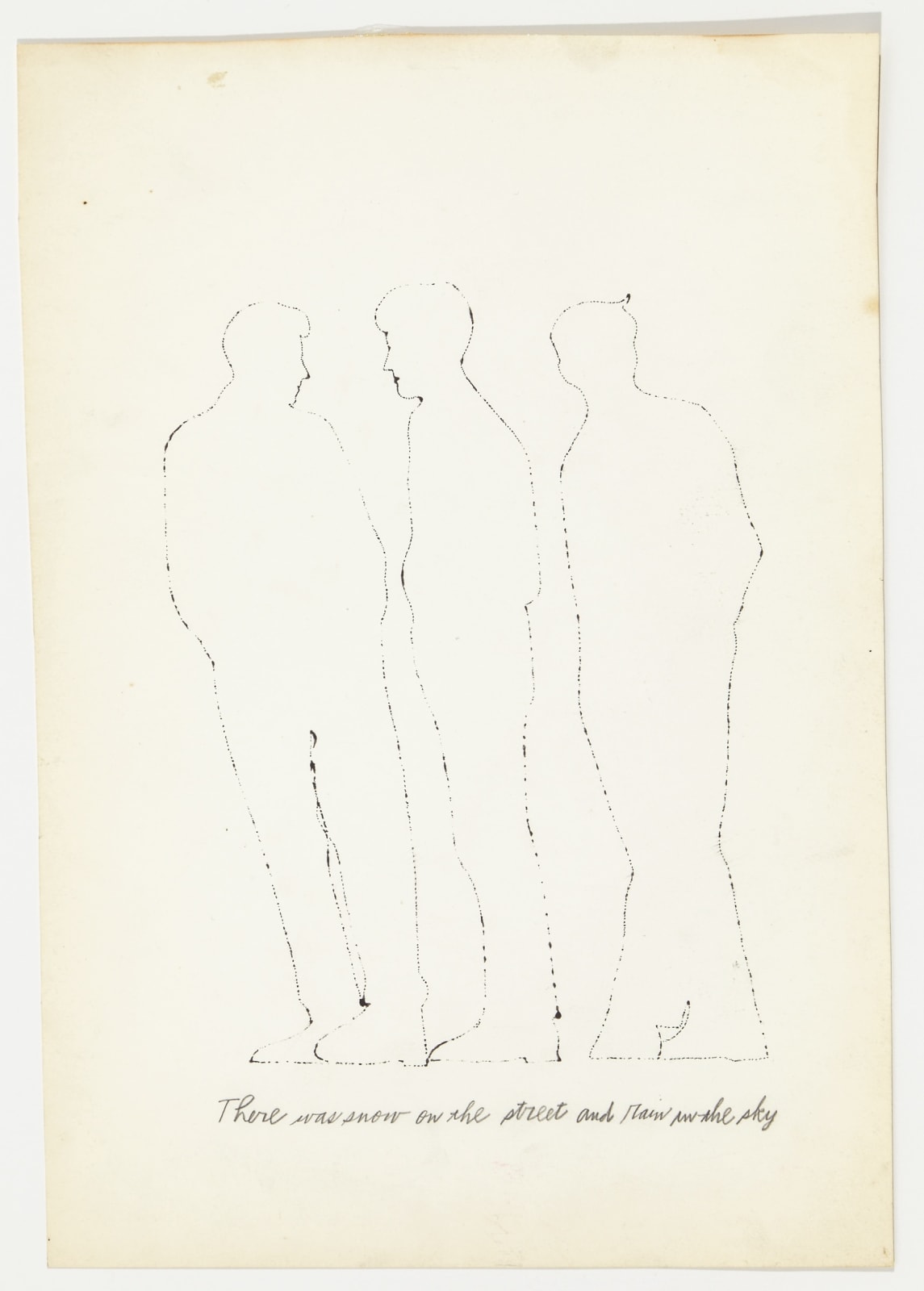 Andy Warhol, "There Was Snow on the Street", c. 1953