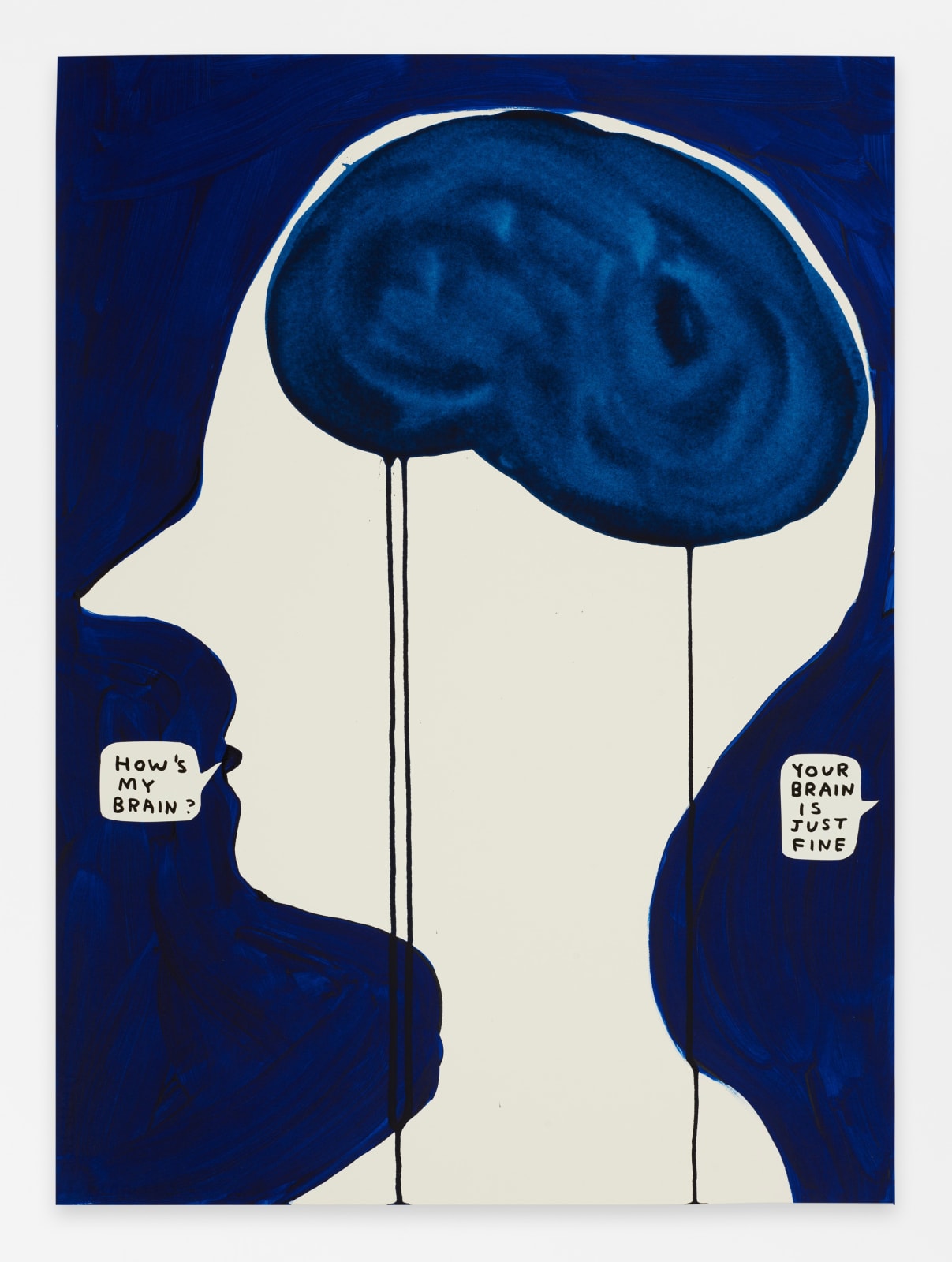 David Shrigley, Untitled (How's My Brain?), 2023