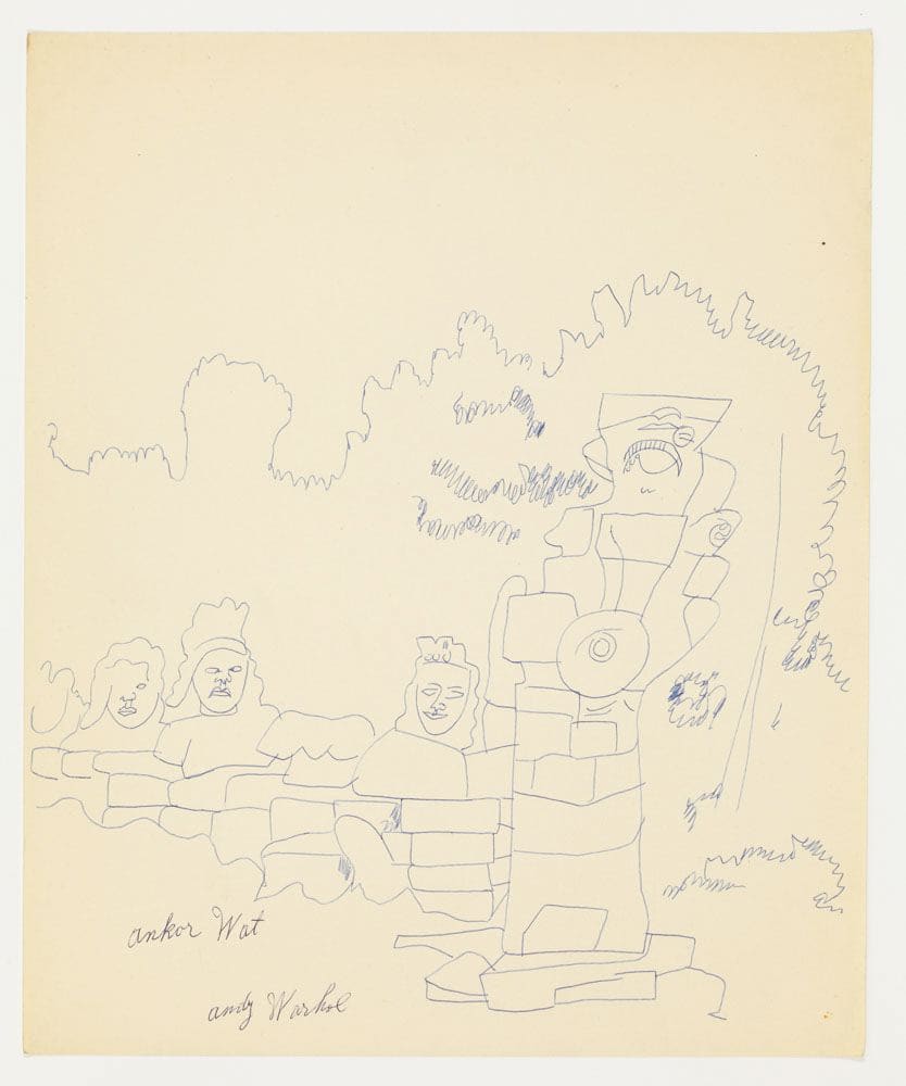 Andy Warhol, Angkor Wat, Cambodia, 1956