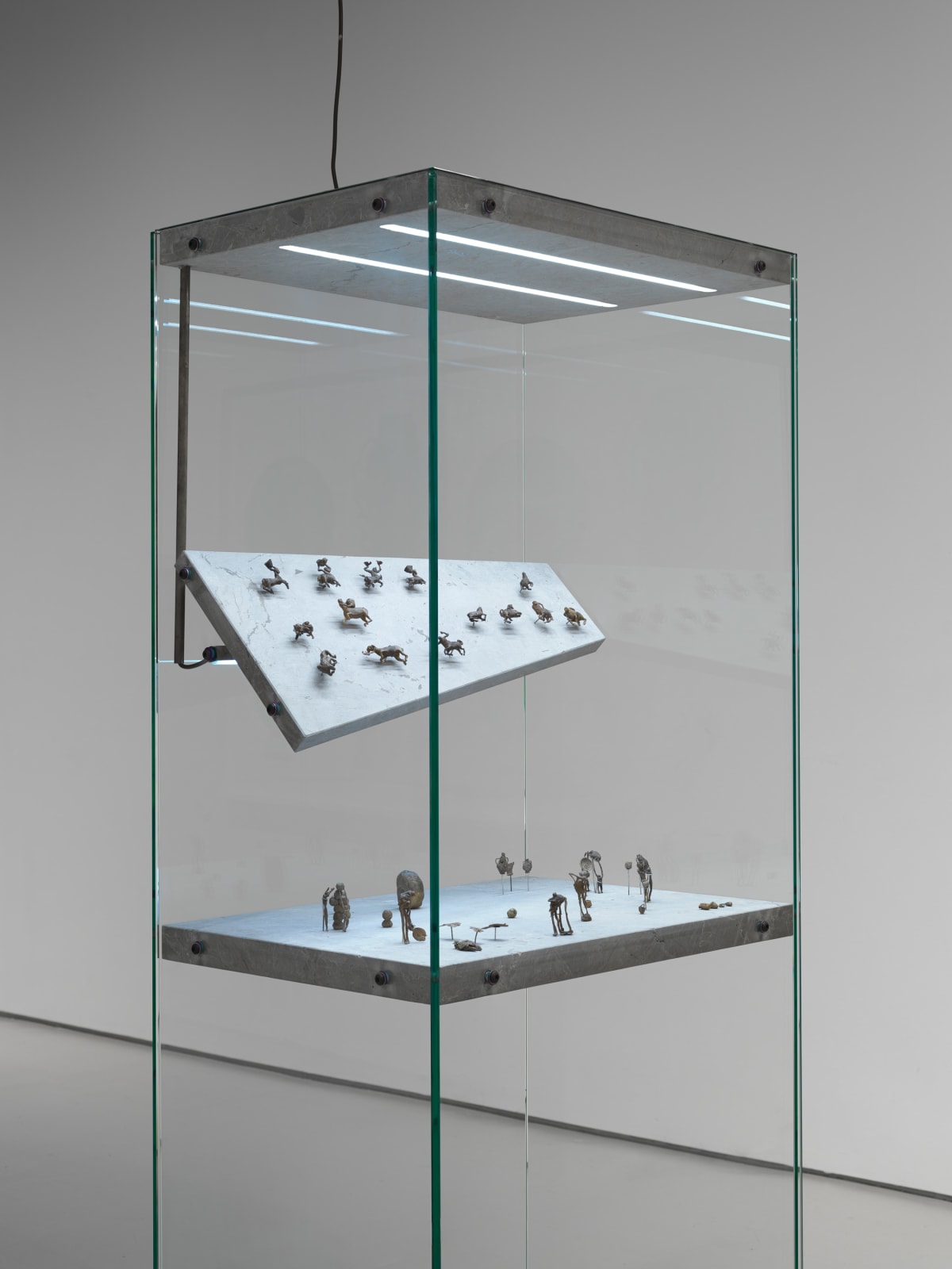 Francis Upritchard, Wetwang Slack Bronze Bozetto's (cabinet two), 2018