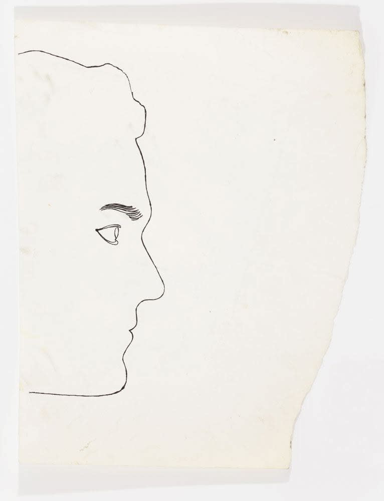 Andy Warhol, Male Head, c. 1953