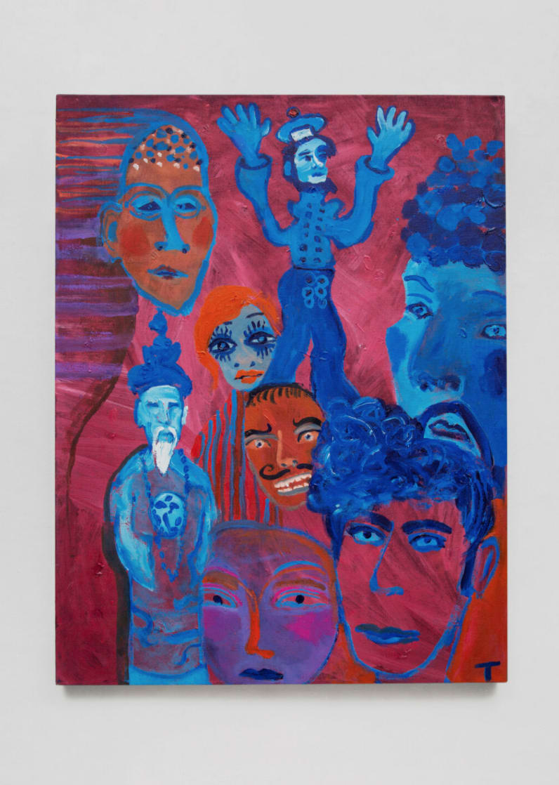 Tabboo!, Pink and Blue Faces #2, 2020