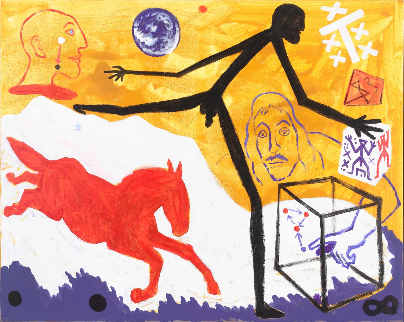 A.R. Penck, Rückblick in die Beschleunigung (Review the Acceleration), 2000