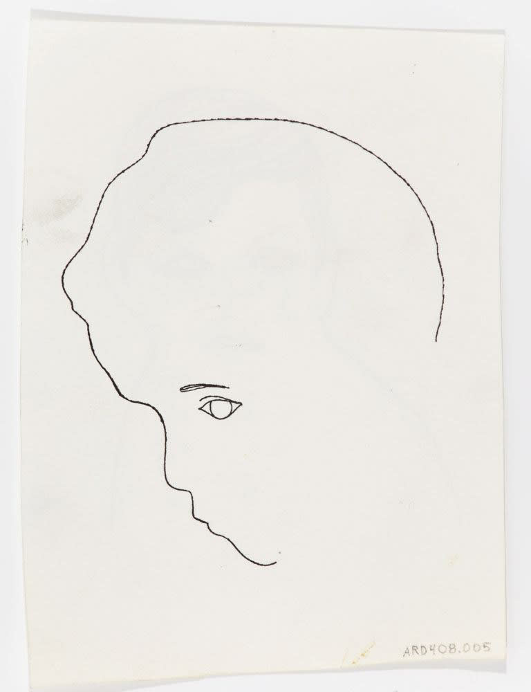 Andy Warhol, Boy's Head, ca. 1953