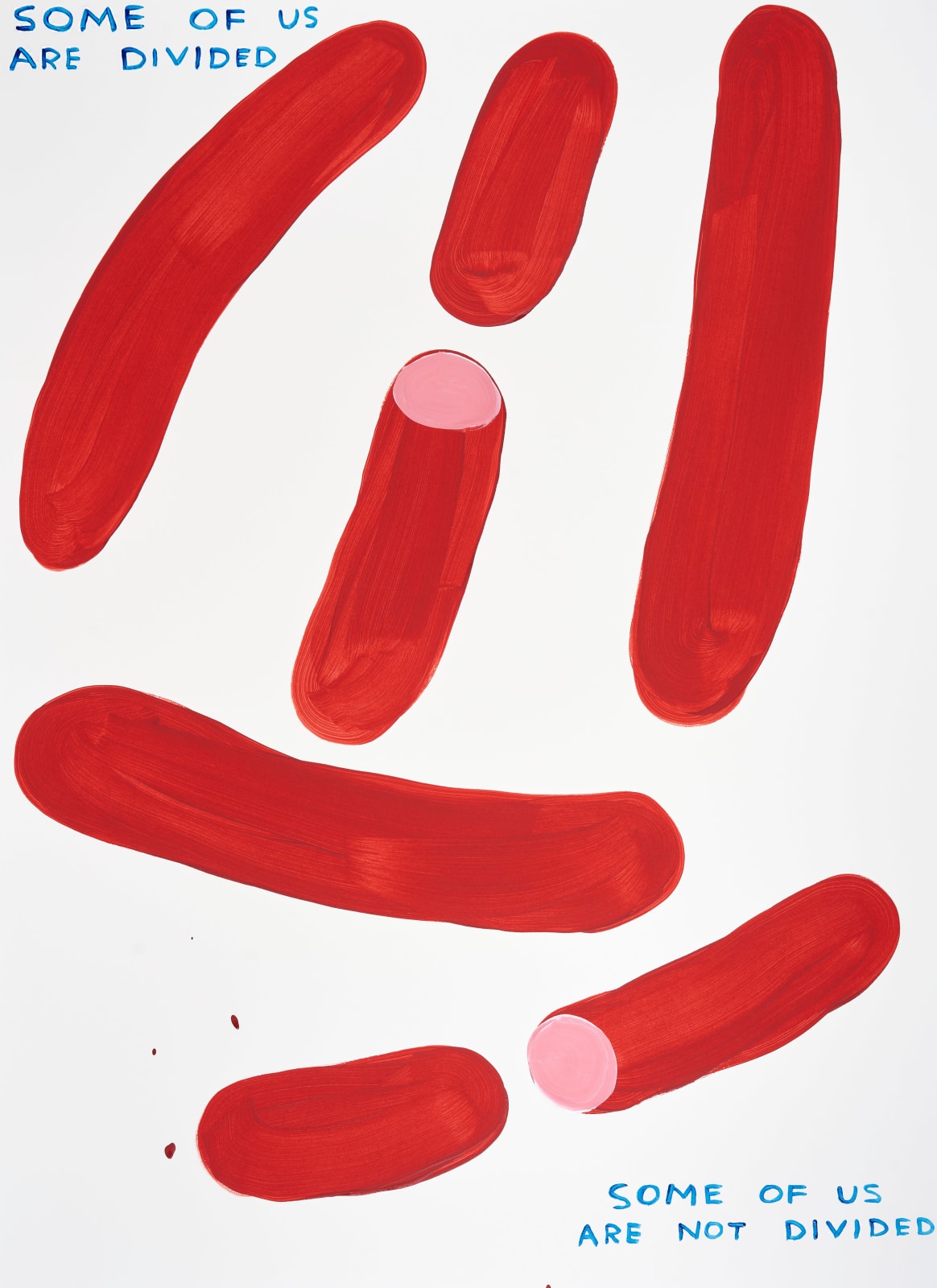 David Shrigley, Untitled (Some of us are divided), 2023