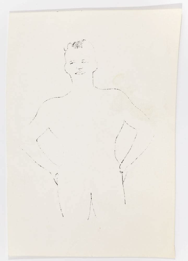 Andy Warhol, Standing Male, c. 1954