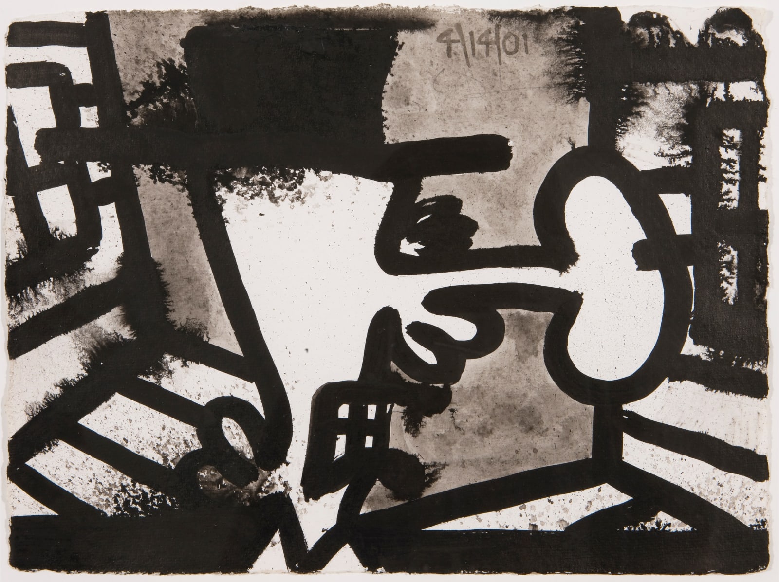Carroll Dunham, Search for Orgone, 2001