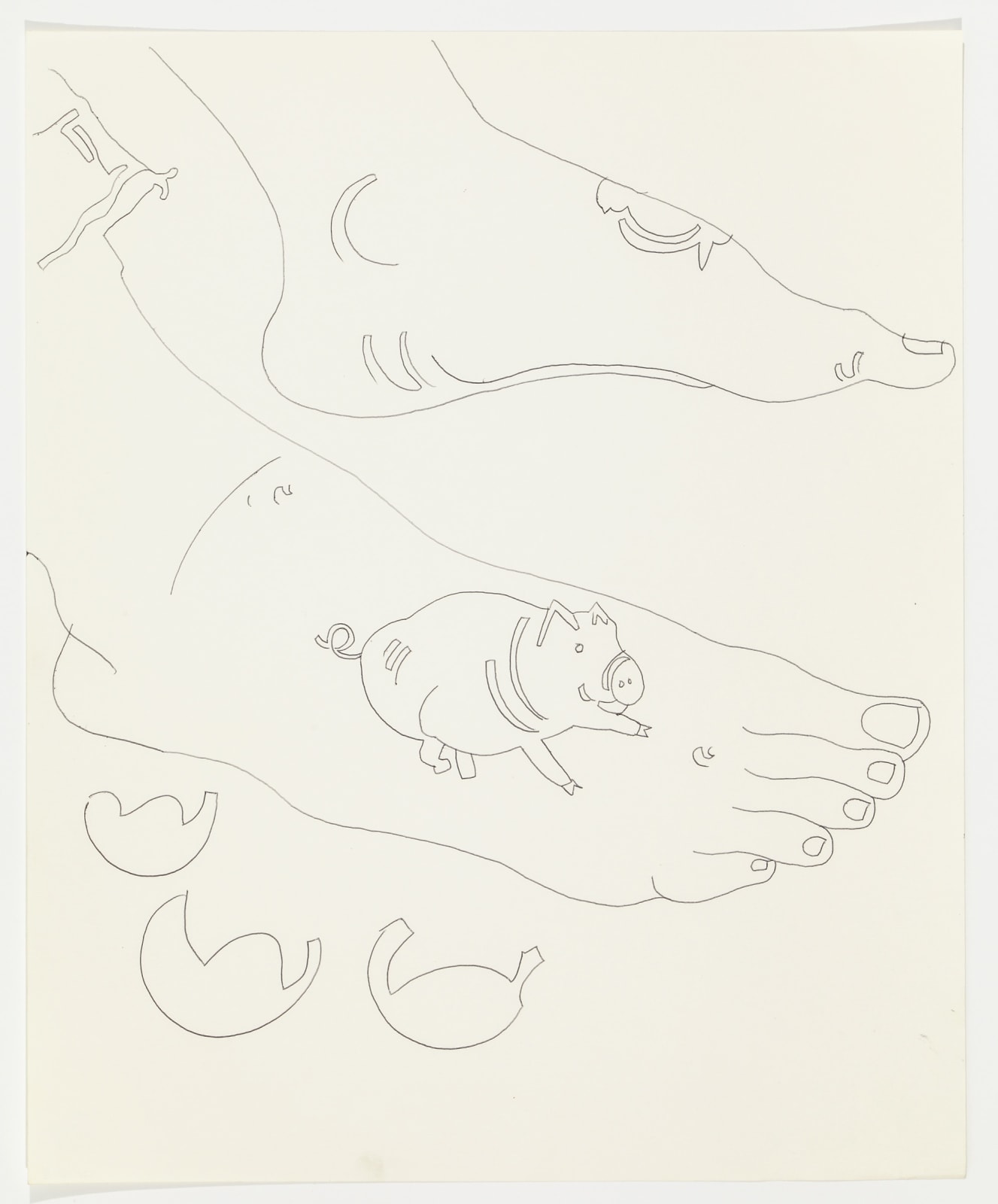 Andy Warhol, Feet, c. 1960