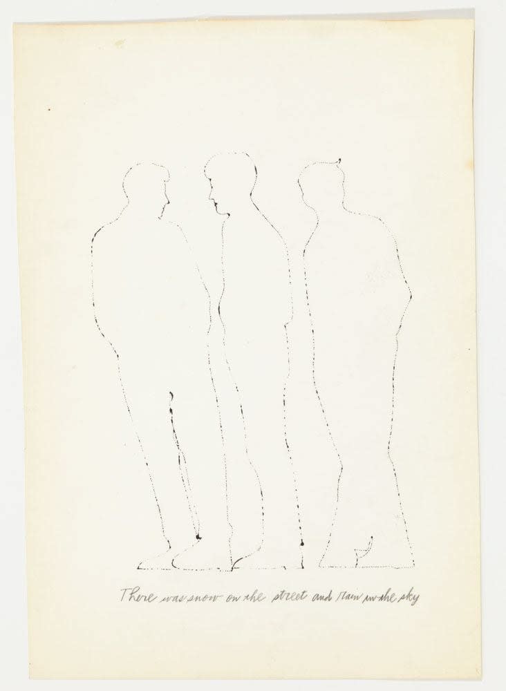 Andy Warhol, "There Was Snow on the Street", c. 1953