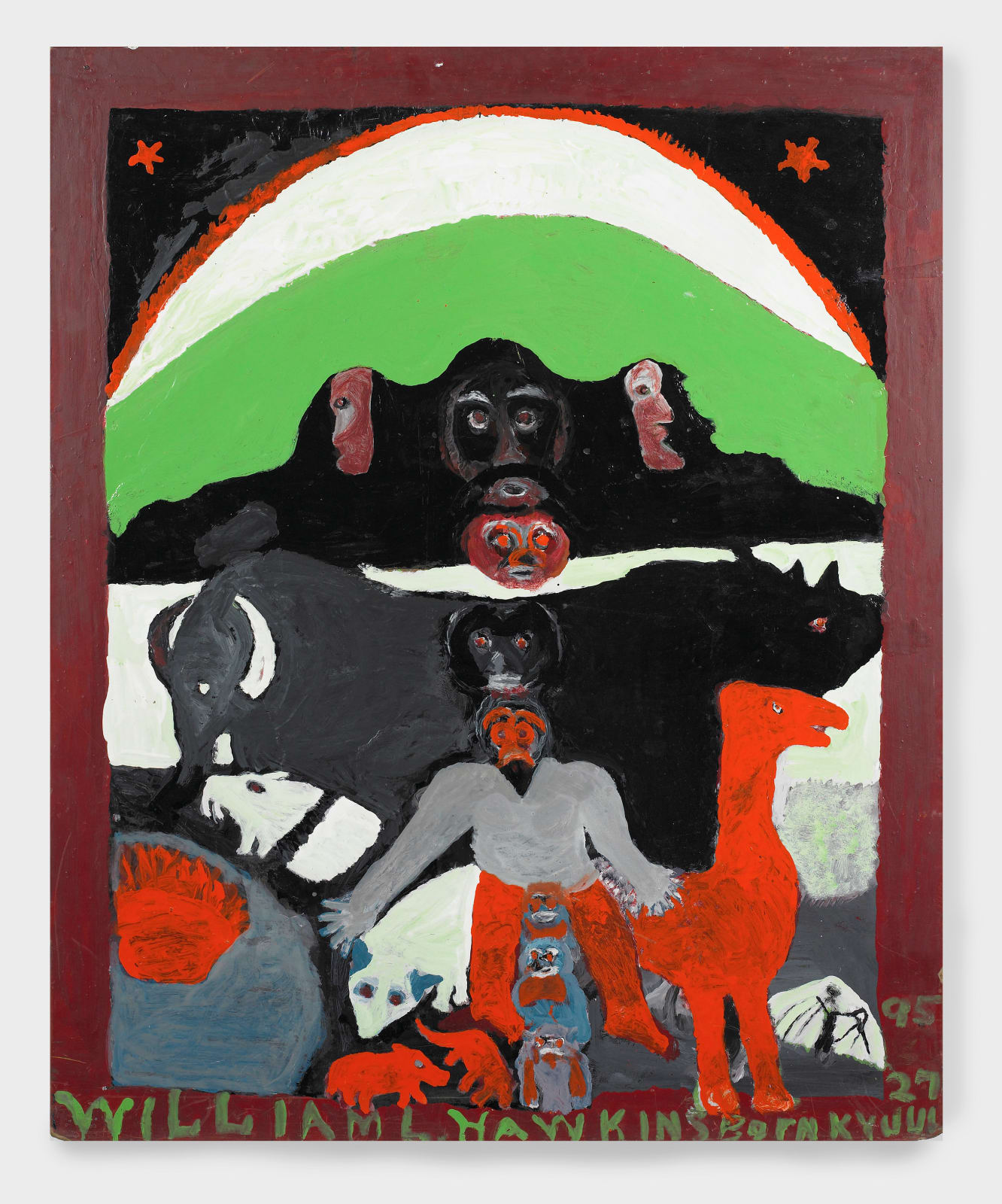 William Hawkins, Nine Faces of Modern Man, 1984