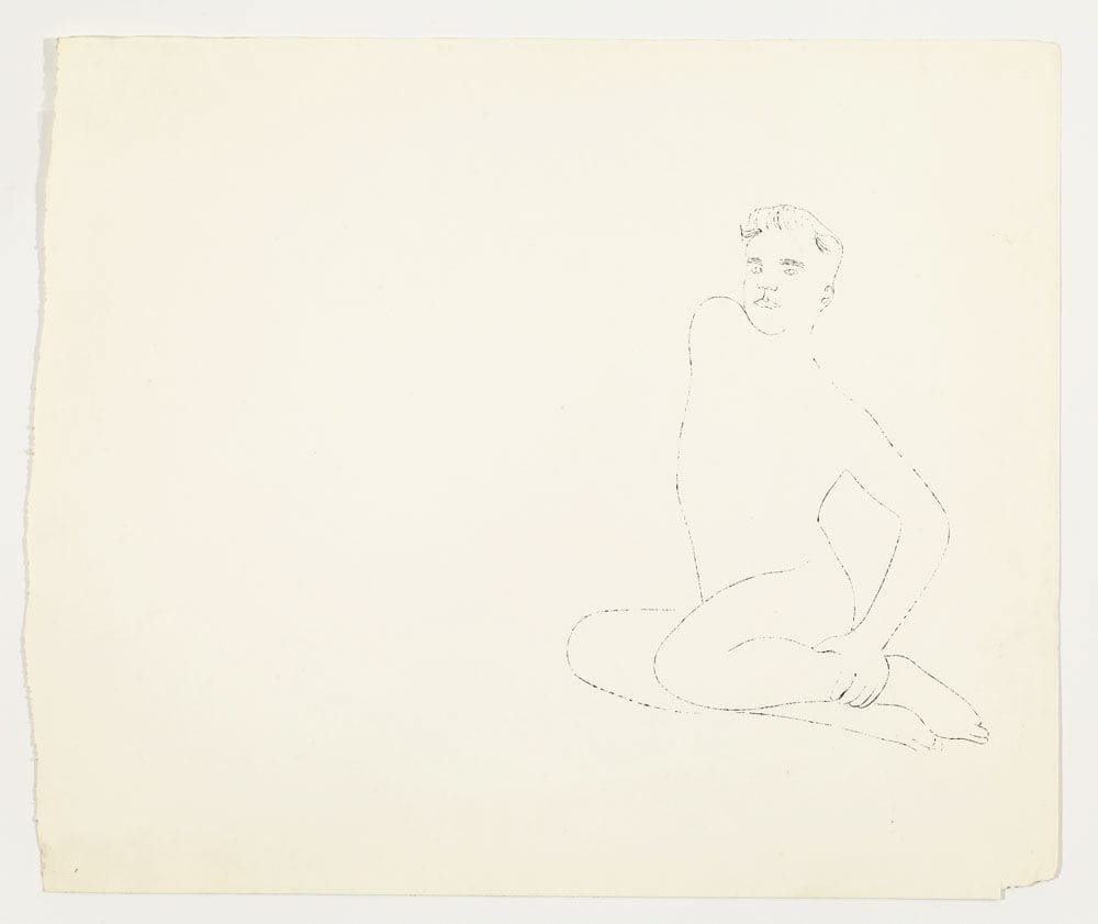 Andy Warhol, Male Full Figure, ca. 1957