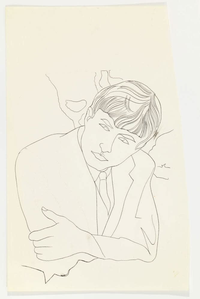 Andy Warhol, Boy, Upper Torso, c. 1957