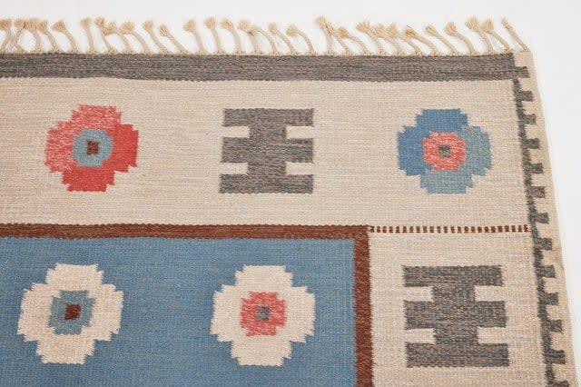 Alice Walleback, Sofia Rosa flatweave wool rug, 1960