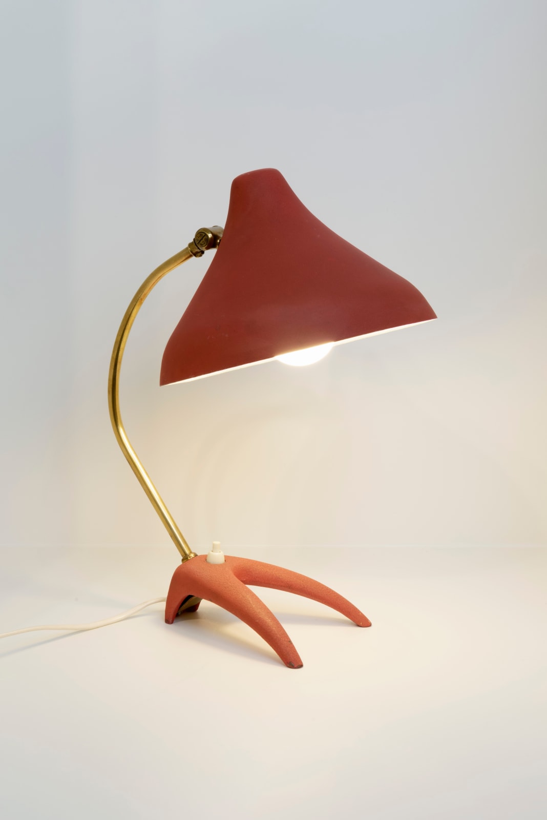 Ewå Värnamo, Red table lamp, 1950's