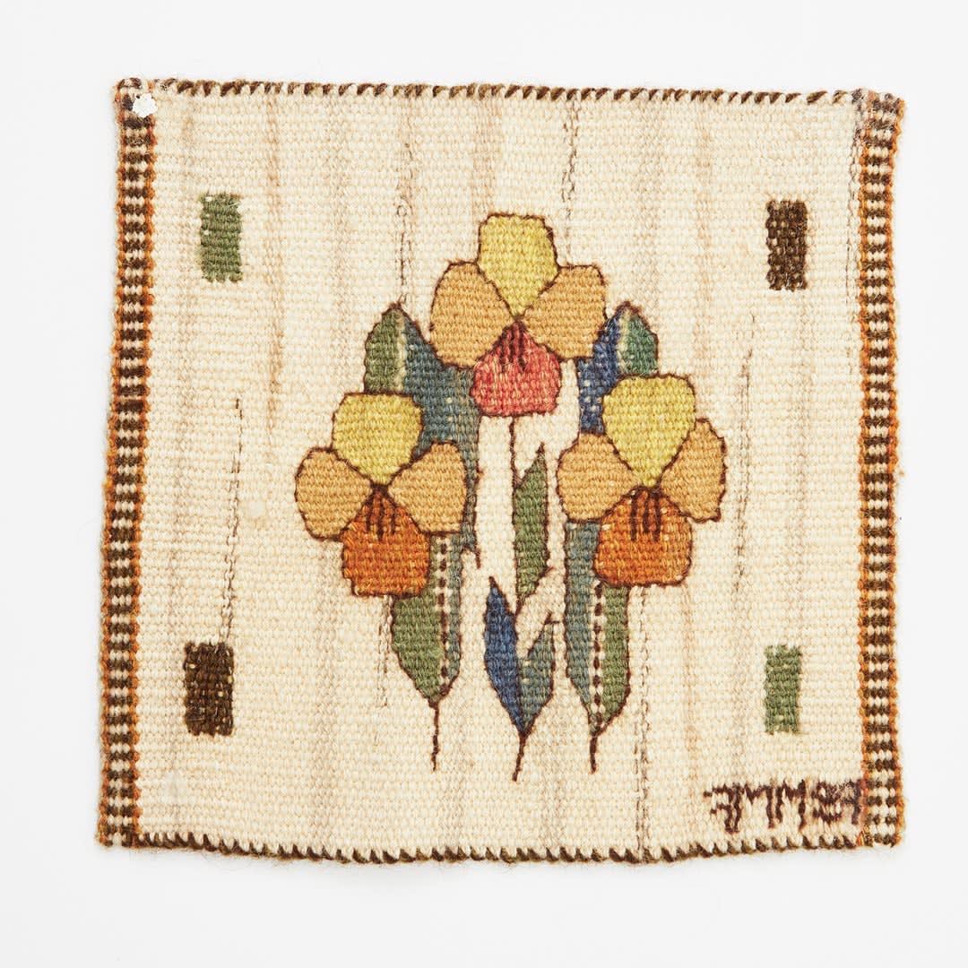Märta Måås-Fjetterström, Pensé Blomlapp Tapestry, 1940's