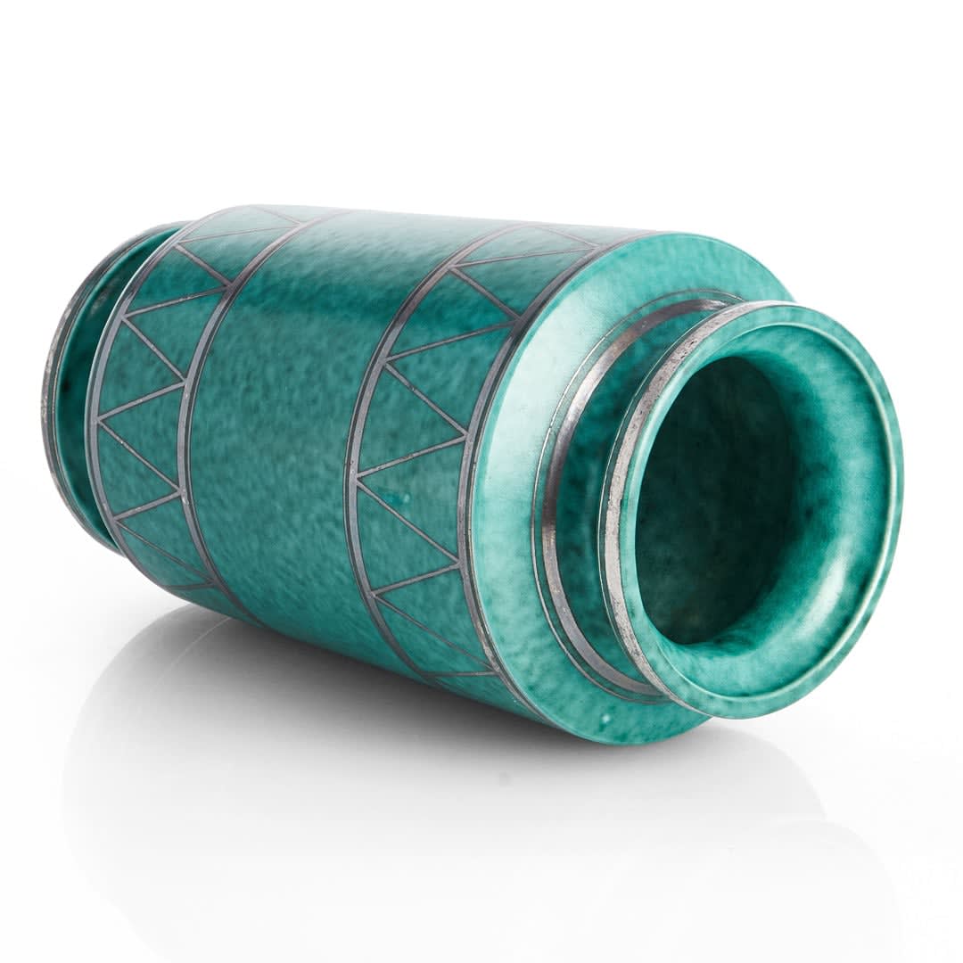 Wilhelm Kåge, Geometric Argenta vase, 1935