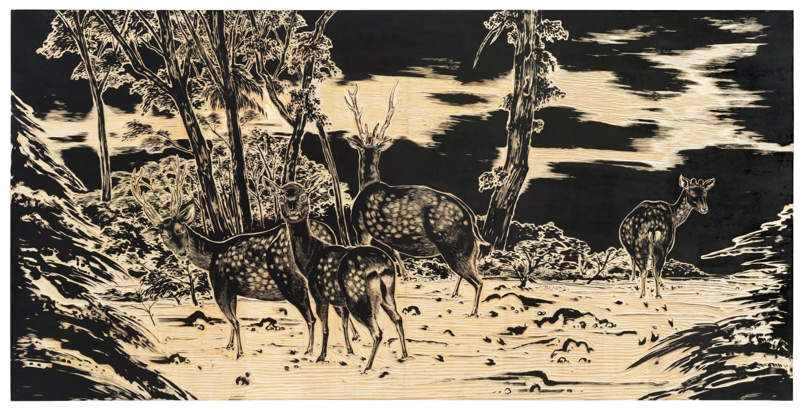 SUN Xun, "Magic of Atlas" Scene Design of Luocha - Deers “魔法星图”之螺刹场景设定 — 群鹿 〈마법성도〉 나찰국 장면 디자인 - 사슴들, 2018-2019